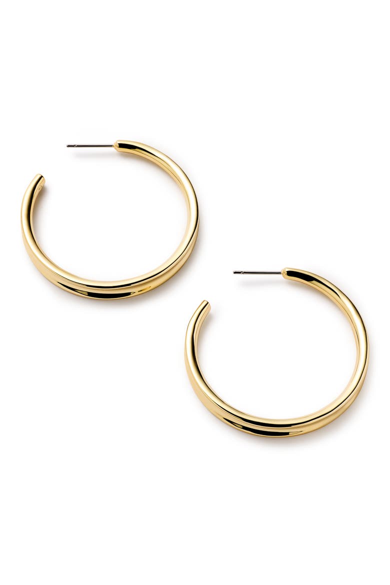Wade Large Hoop Earrings, Alternate, color, GOLD