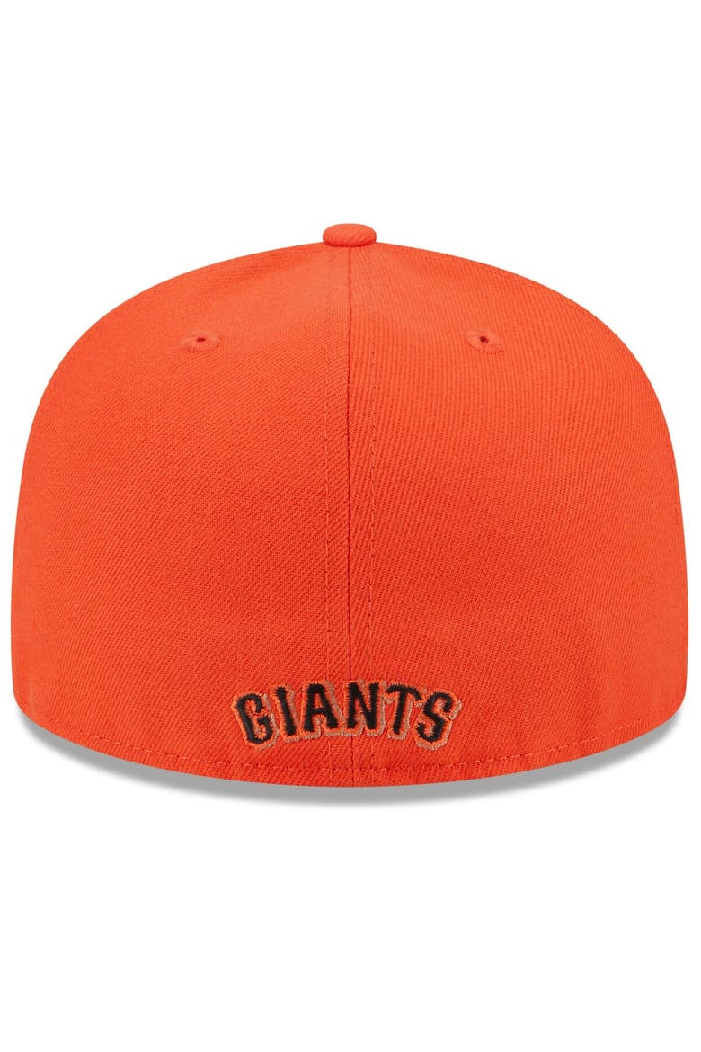 Men's New Era Black/Orange San Francisco Giants Gameday Sideswipe 59FIFTY Fitted Hat, Alternate, color, Black