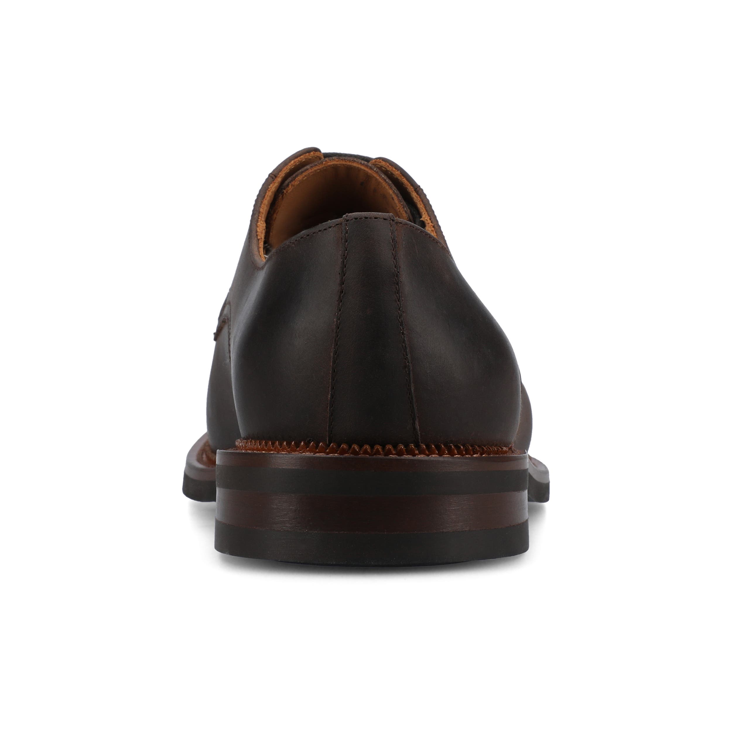 The Miles Medium and Wide Width Oxford Dress Shoe, Alternate, color, Dark Brown