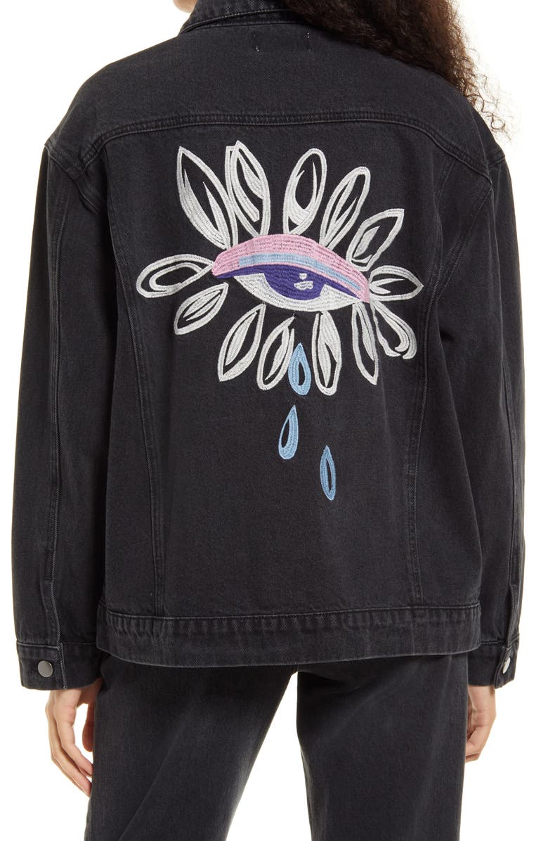 Nordstrom Cristina Martinez Gender Inclusive Oversize Denim Jacket, Alternate, color,