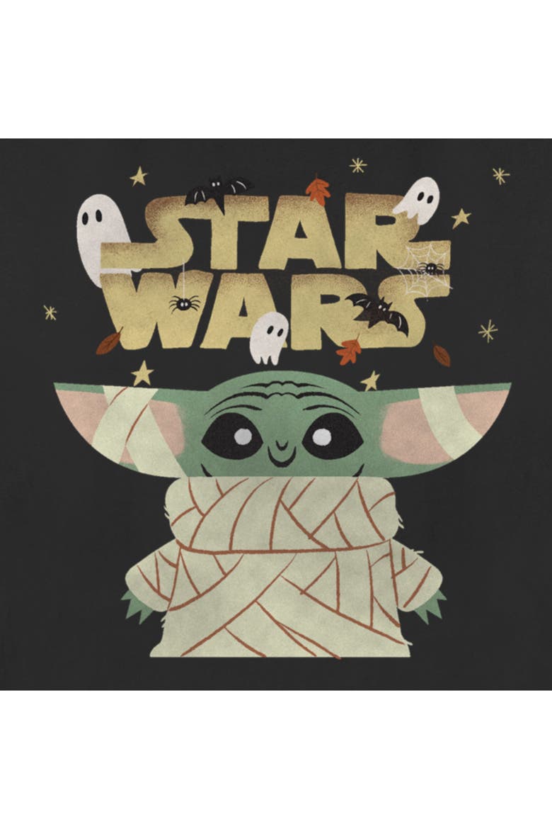 Women's Star Wars The Mandalorian Halloween Grogu Mummy T-Shirt, Alternate, color, Black