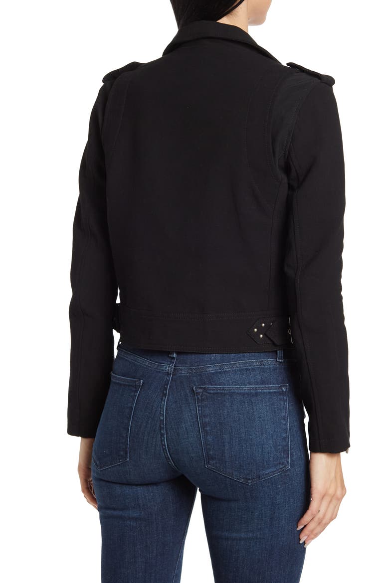 Crepe Moto Jacket, Alternate, color, MOTOR CITY