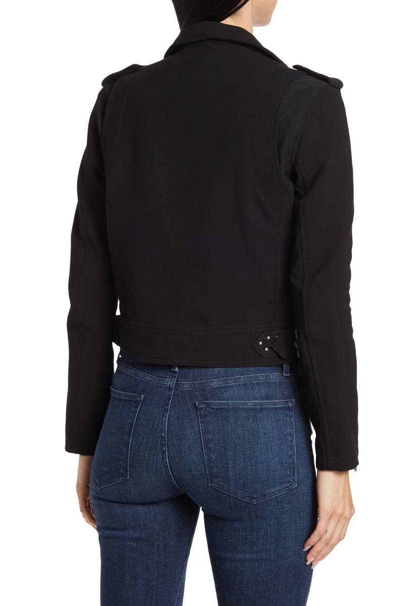 BLANKNYC Crepe Moto Jacket, Alternate, color, 
