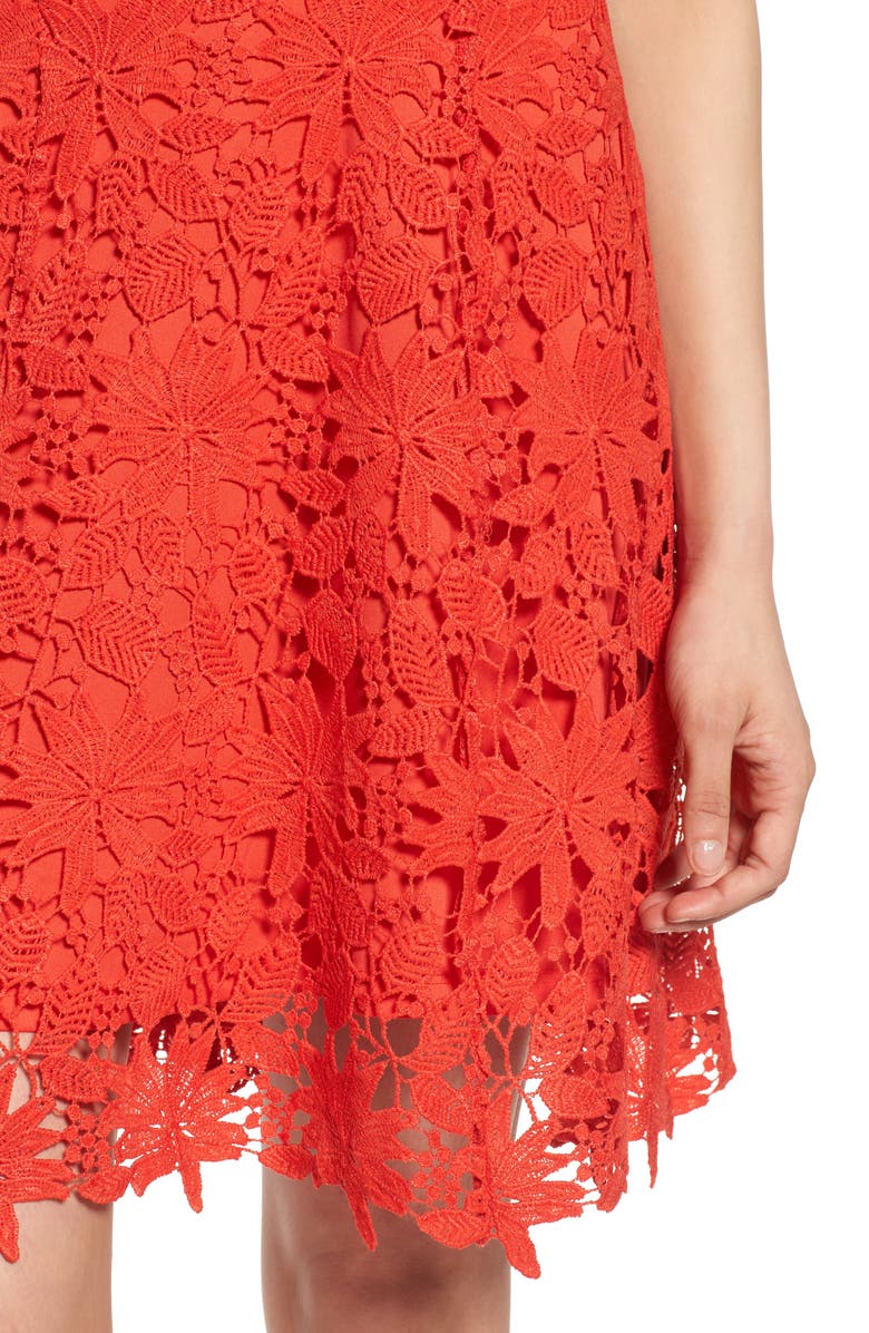 Soprano Lace Fit & Flare Dress, Alternate, color, 