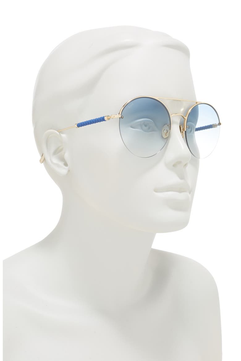 56mm Round Sunglasses, Alternate, color, 32W