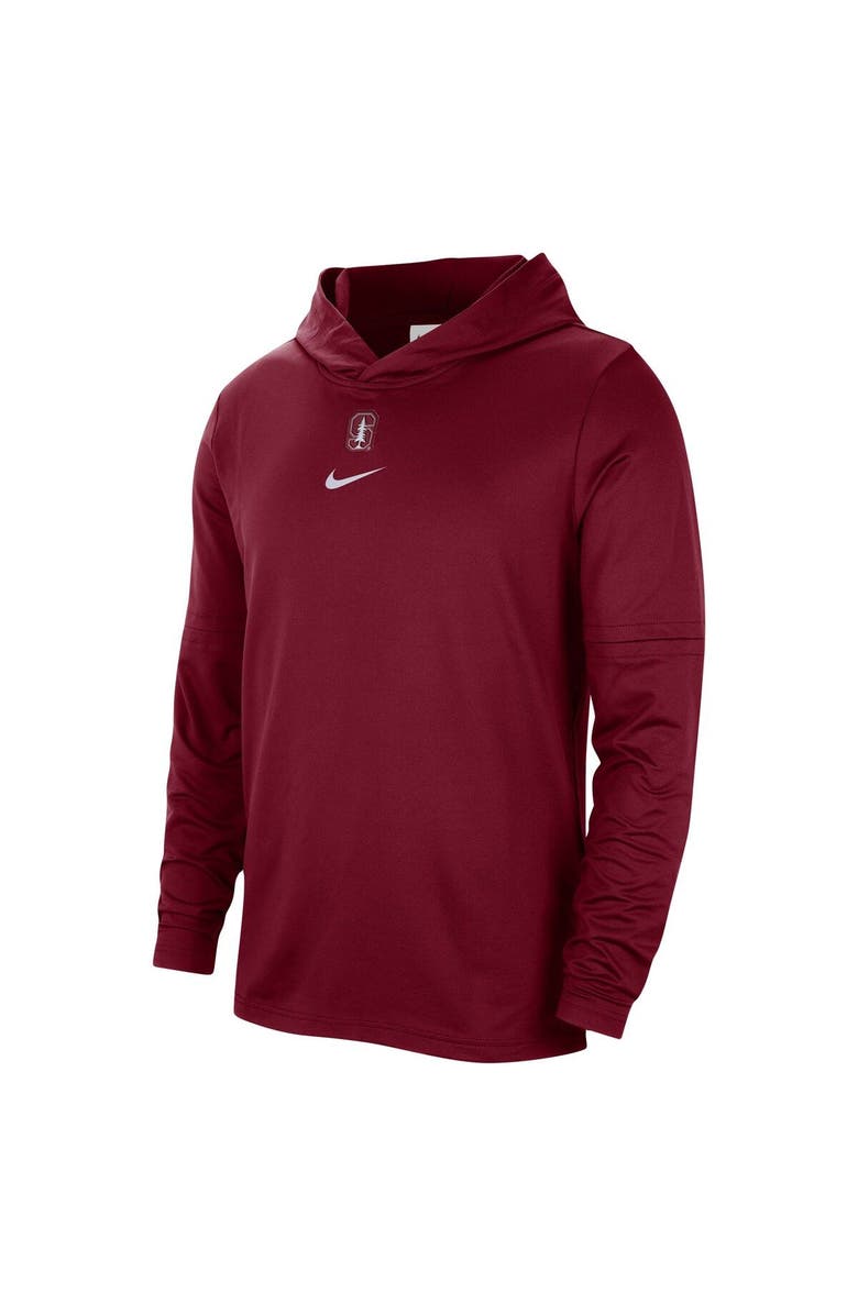 Nike Men's Nike Cardinal Stanford Cardinal Player Hoodie Long Sleeve Performance Top, Alternate, color, 
