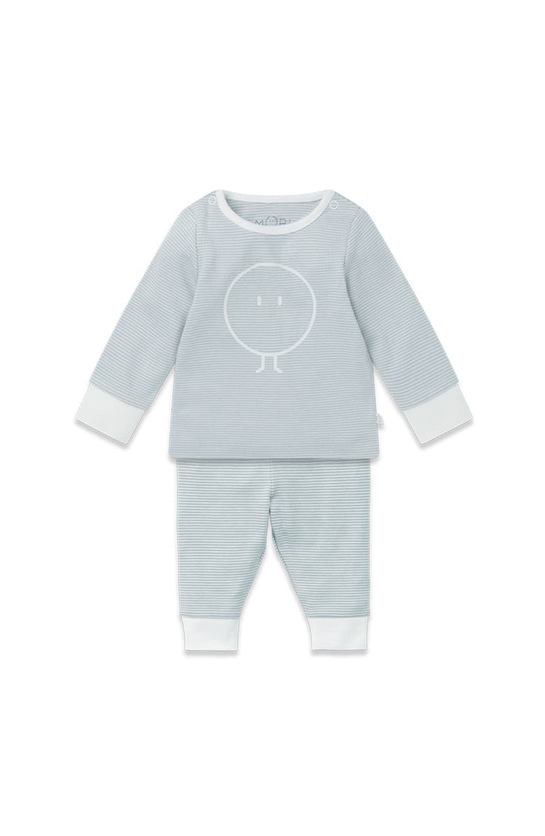 MORI Snoozy PJ Set, Main, color, Blue Stripe