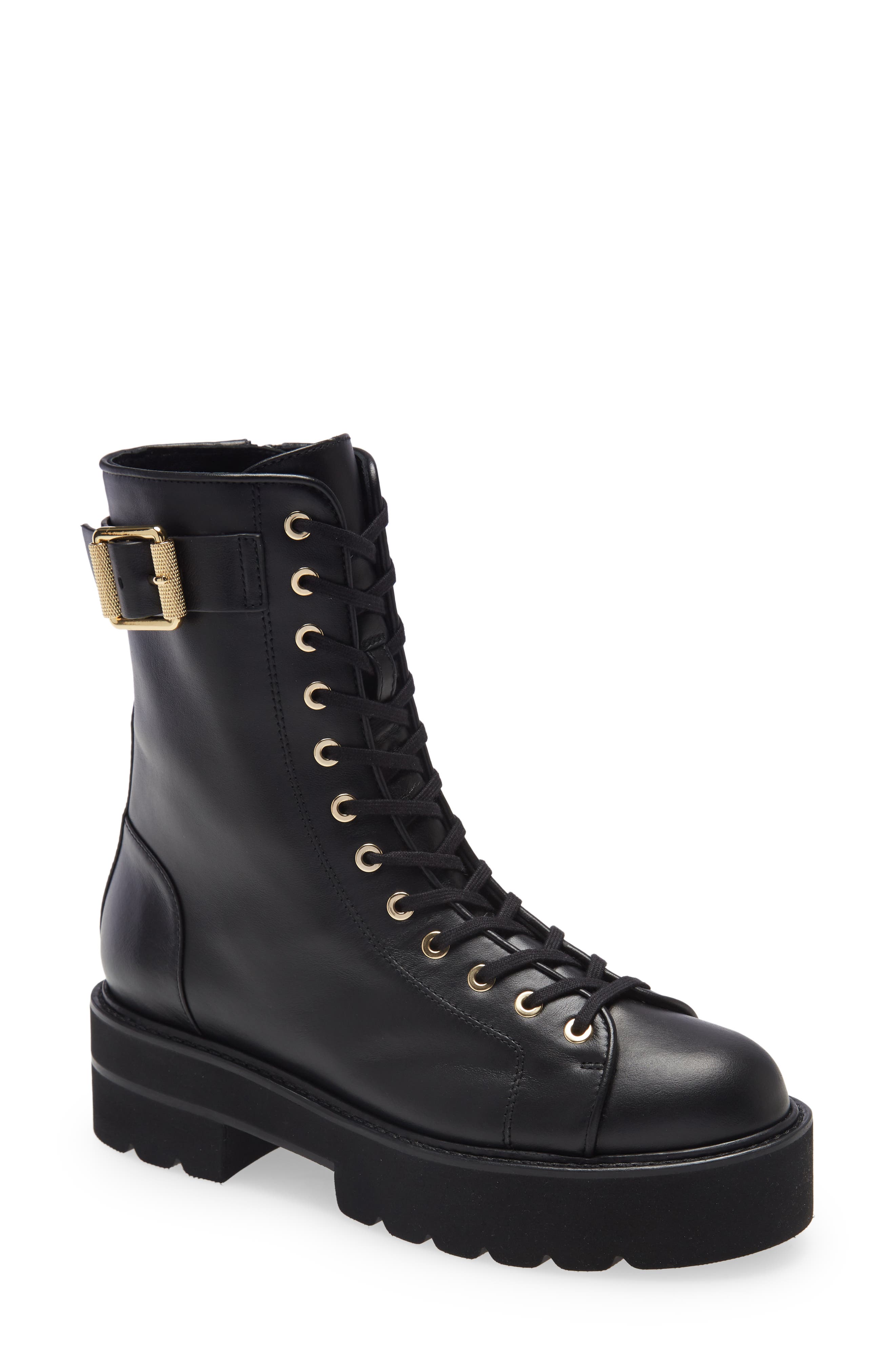 Ryder Ultralift Combat Boot, Main, color, BLACK