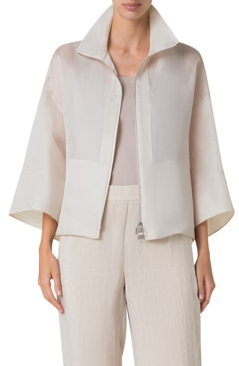 Philia Panama Silk Organza Jacket