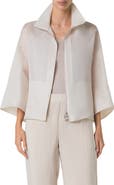 Akris Philia Panama Silk Organza Jacket