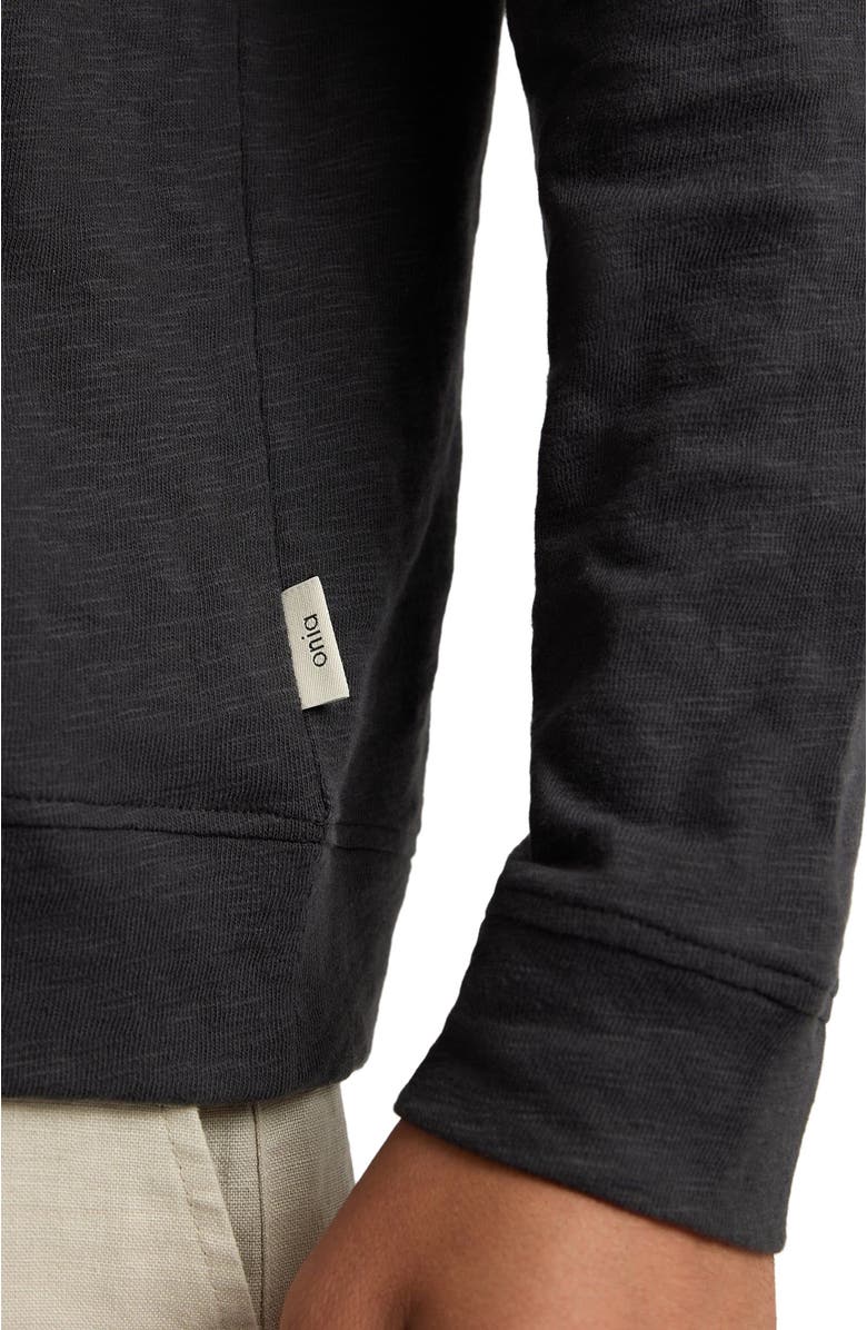 Onia Heavyweight Slub Hoodie, Alternate, color, Noir