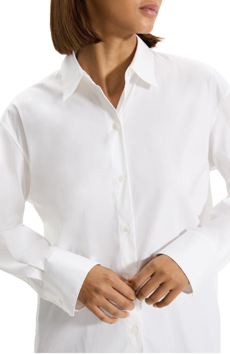 Theory Cotton Blend Button-Up Shirt, Alternate, color,
