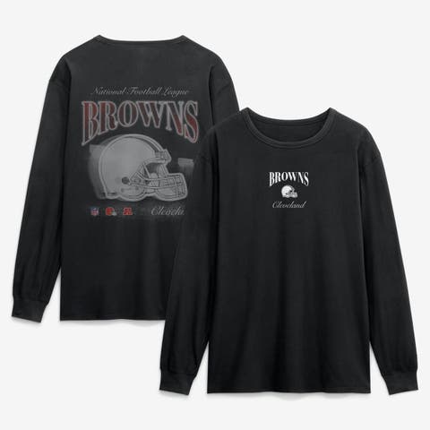 Men's Fanatics Black Cleveland Browns Midnight Falls Long Sleeve T-Shirt