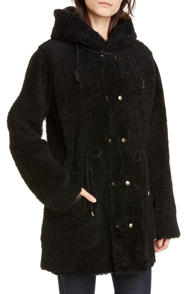 Mr & Mrs Italy Reversible Genuine Shearling Parka, Alternate, color,