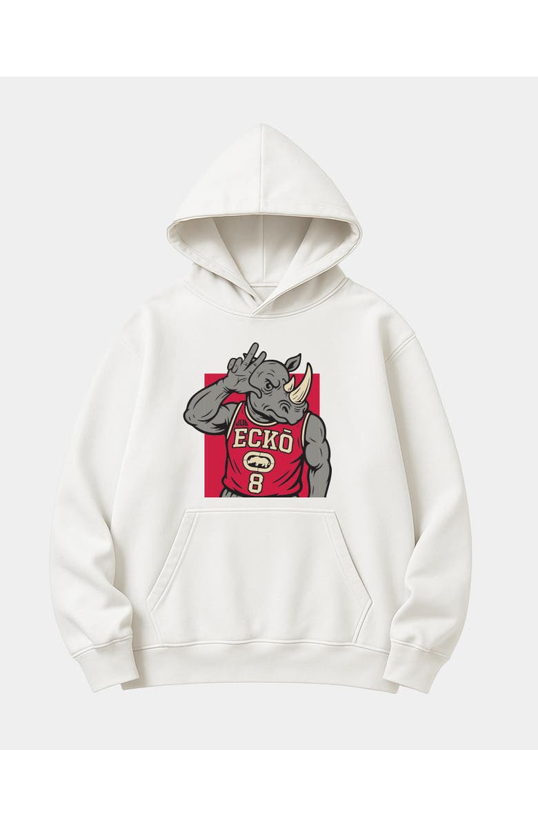 ECKO JDUB Rhino Hoodie, Main, color, Off White