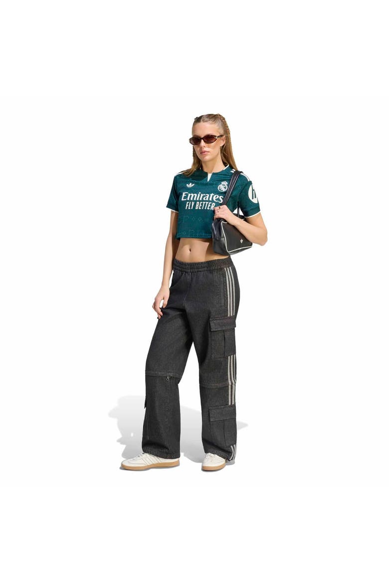 Women's adidas Green Real Madrid 2026/27 Away Cropped Replica Jersey, Alternate, color, Green
