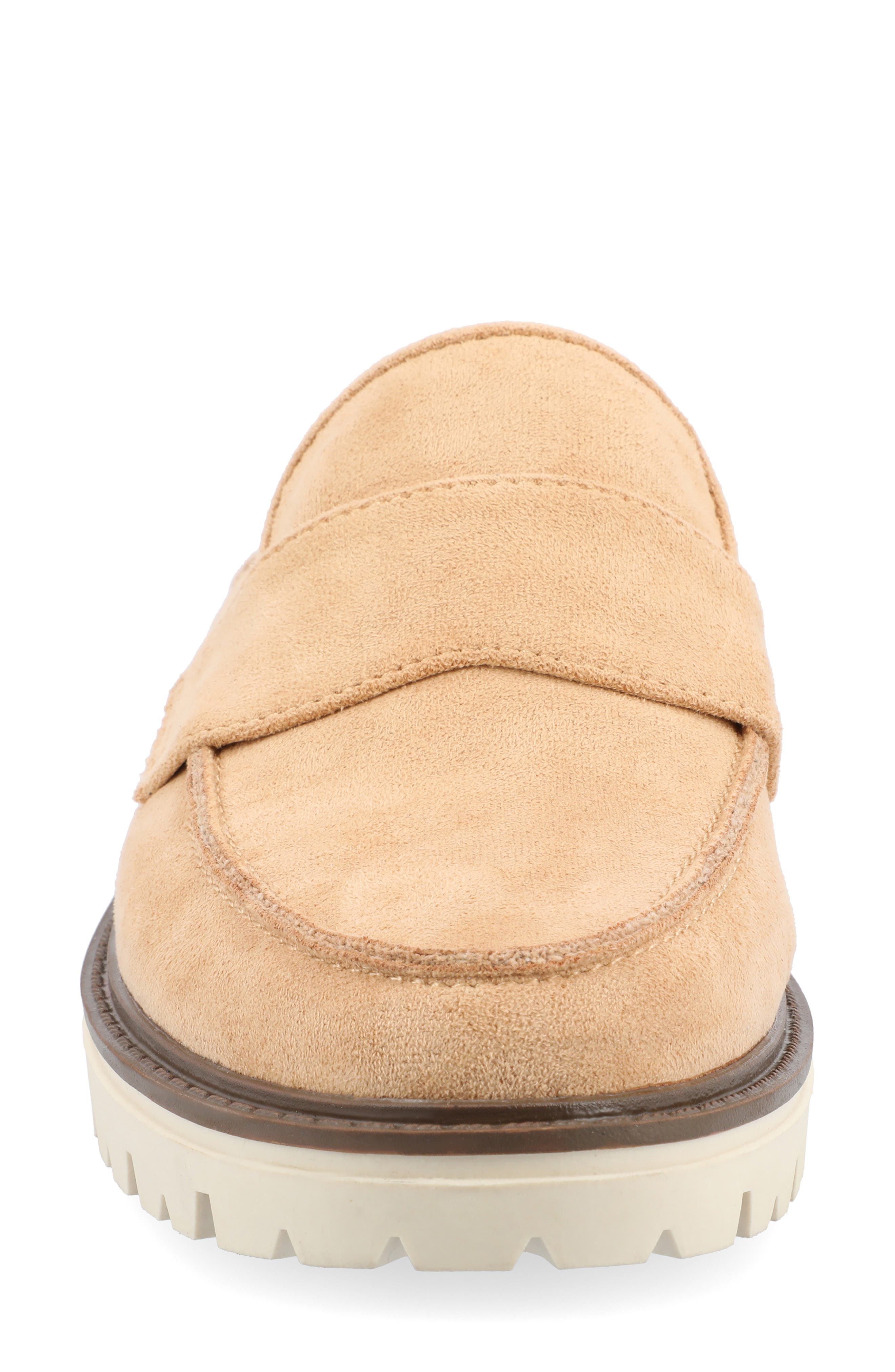 Miycah Lug Sole Platform Mule, Alternate, color, TAN