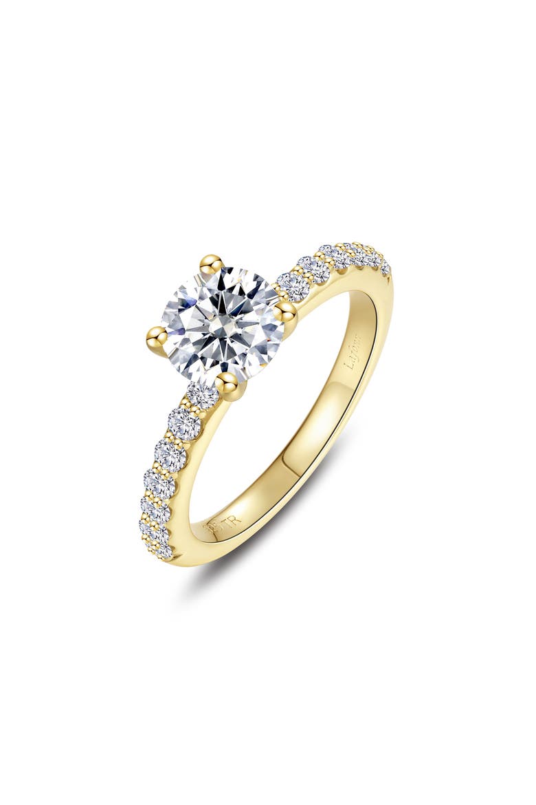 Angel Simulated Diamond Engagement Ring, Main, color, GOLD