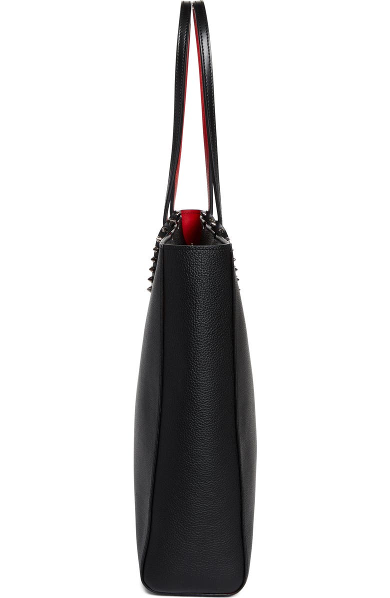 Christian Louboutin Cabata Soft Calfskin Leather Tote Bag, Alternate, color, Black/ Gunmetal