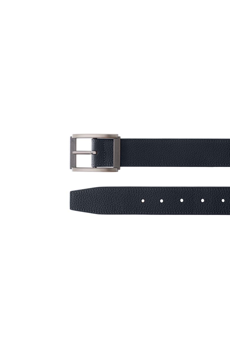 Le Délicieux Resersible Leather Belt, Alternate, color, Navy