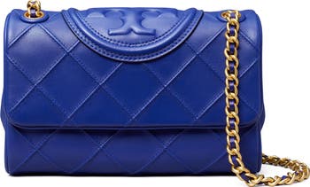 Tory Burch Fleming Crossbody Bag in on sale navy blue