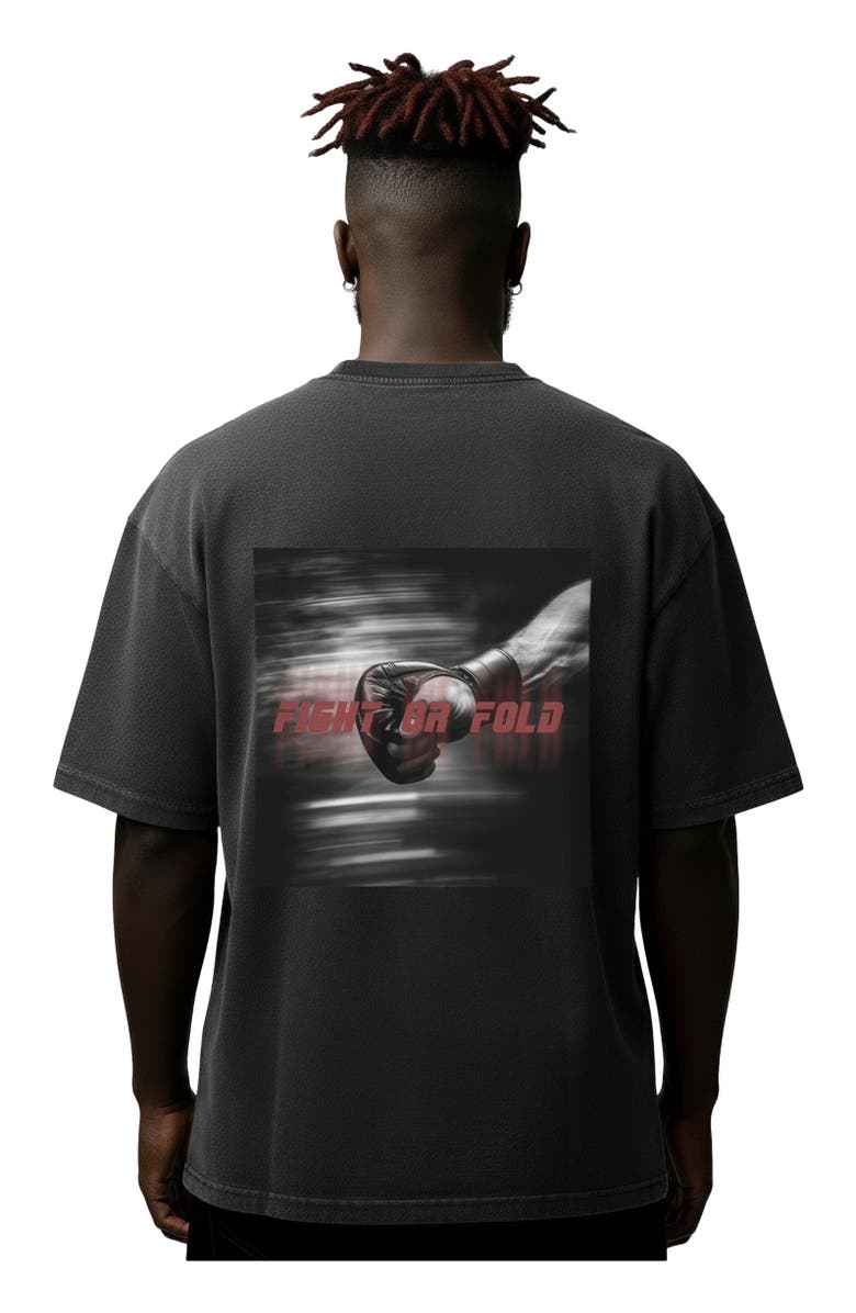 Blvck x UFC Acid Wash Tee, Alternate, color, Gray