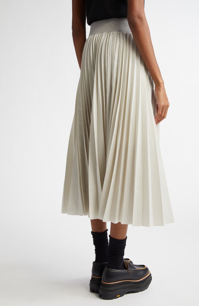 Sacai Pleated A-Line Skirt, Alternate, color, 