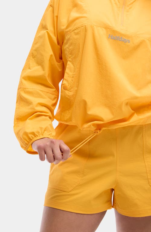 Halfdays Joyner Windbreaker Anorak In Zinnia