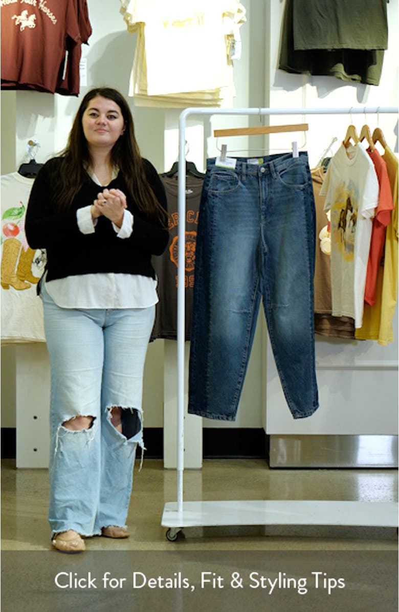 Two-Tone Barrel Leg Jeans, sales video thumbnail