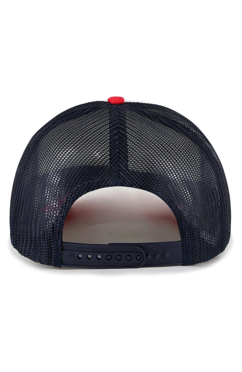 '47 Men's '47 White Boston Red Sox Foam Front Script Trucker Snapback Hat, Alternate, color, White