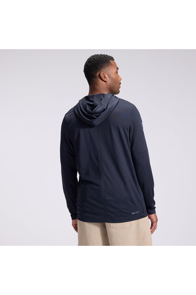 Men's Nike  Navy Miami Dolphins Rivalries Collection Sideline Lightweight Hooded Long Sleeve Top, Alternate, color, Navy