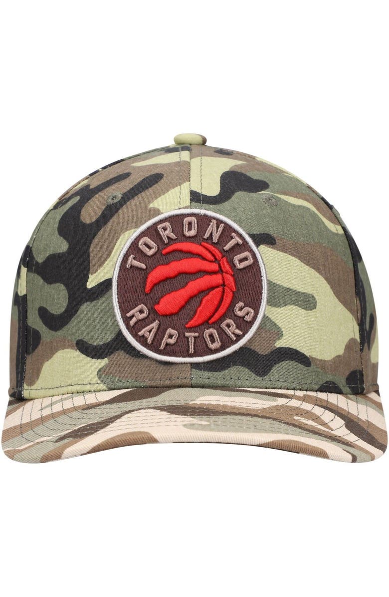 Mitchell & Ness Men's Mitchell & Ness Camo Toronto Raptors Woodland Desert Snapback Hat, Alternate, color, 