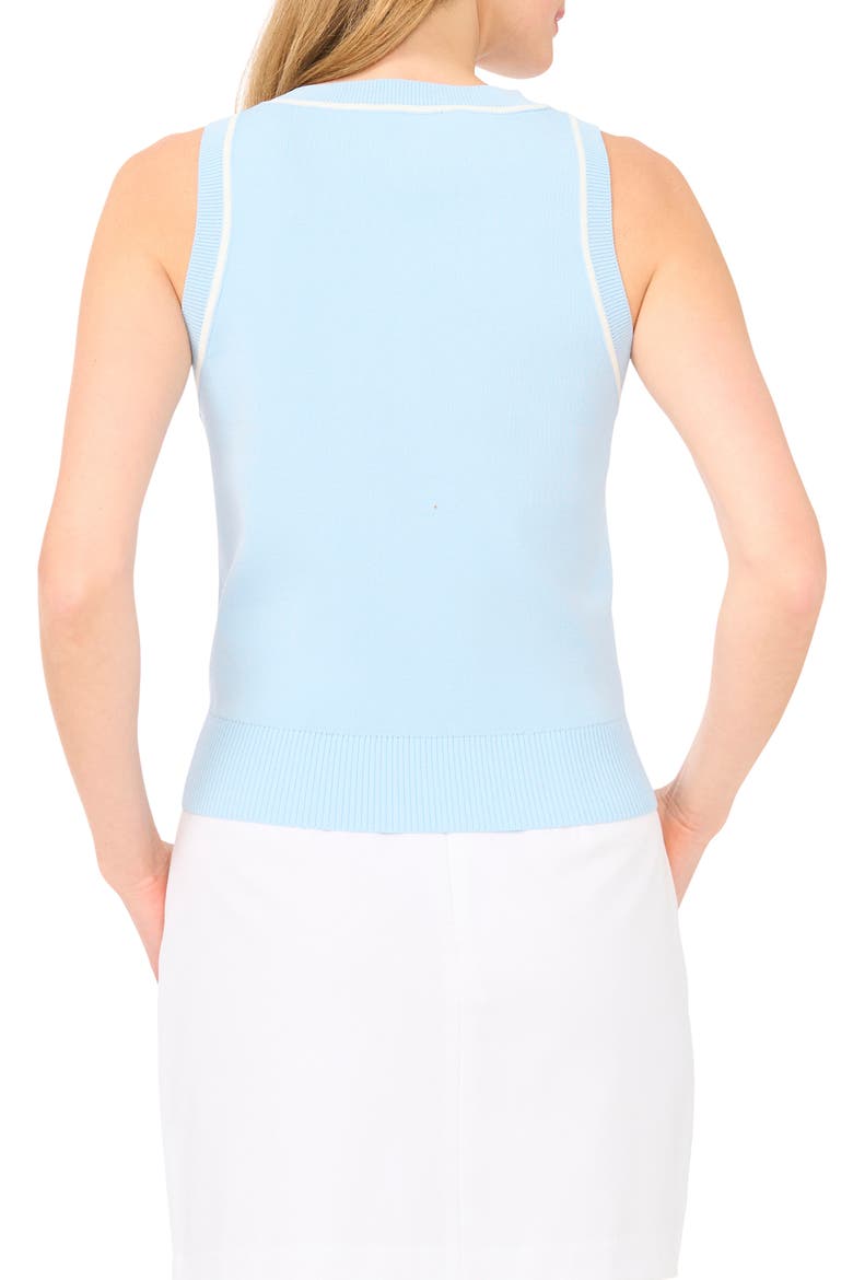 Stripe Trim Sweater Tank, Alternate, color, ARCTIC SKY