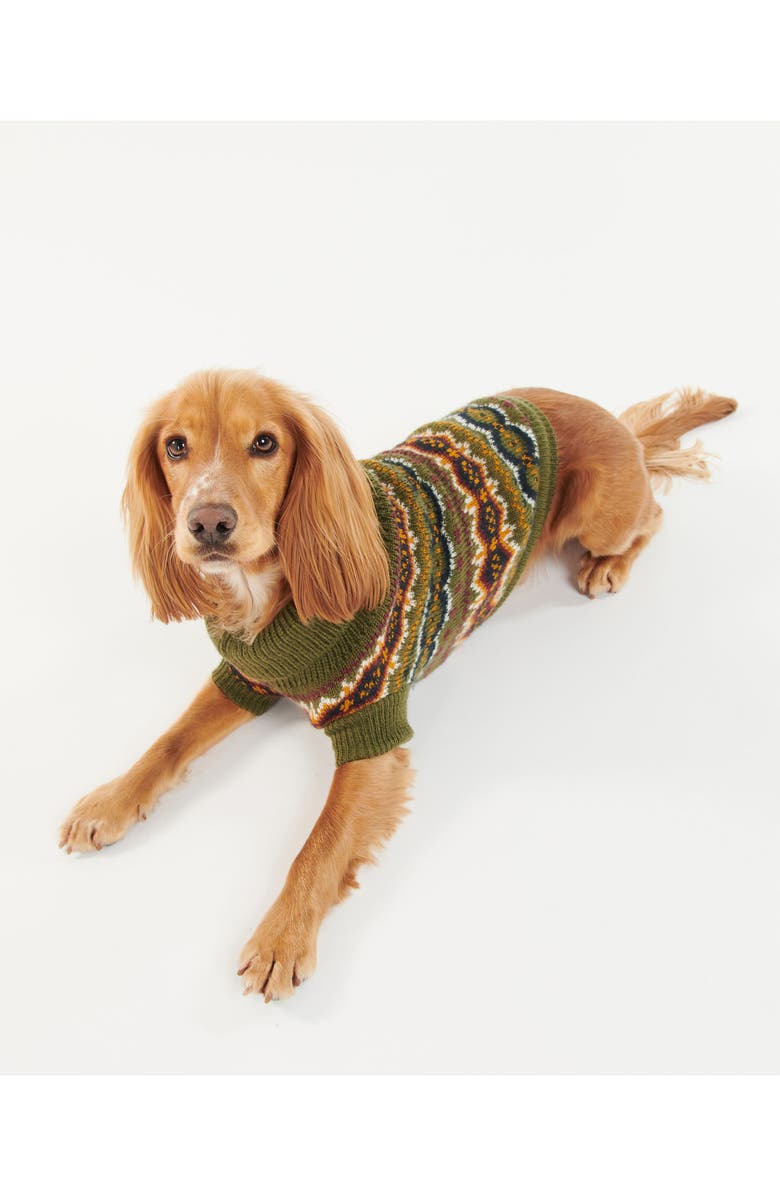 Barbour Case Fair Isle Dog Sweater, Alternate, color, 