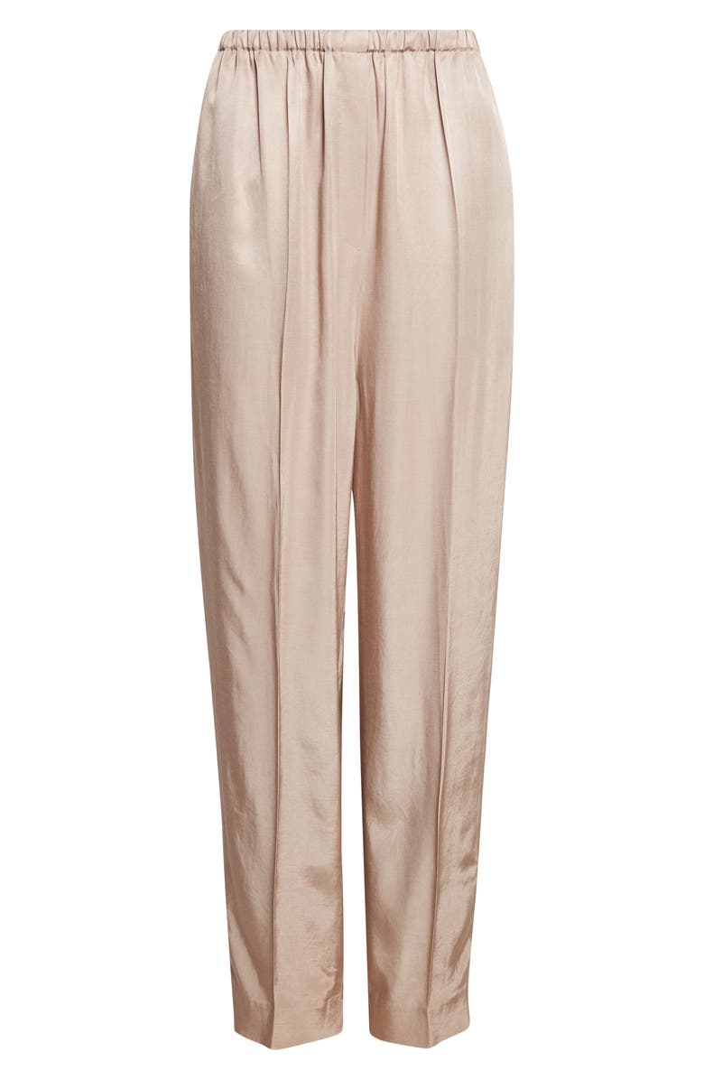 GIA STUDIOS Anne Satin Cocoon Trousers, Main, color, Beige