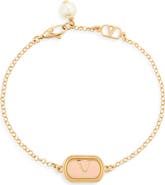 Valentino Garavani VLOGO Ovalette Chain Bracelet