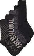 NORDSTROM RACK 5-Pack Stripe Diamond Dress Socks