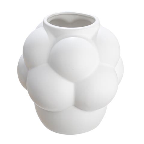 Bulbous Vase with Raised Dots