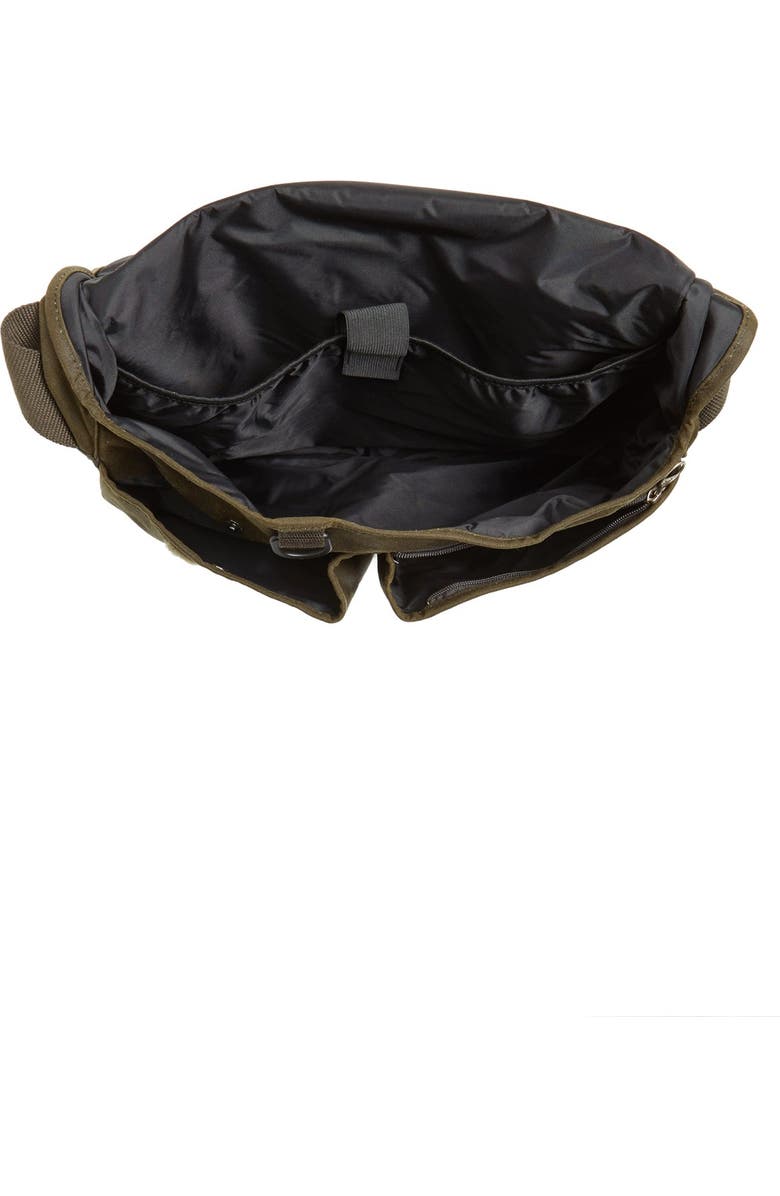 Barbour Waxed Canvas Messenger Bag, Alternate, color,