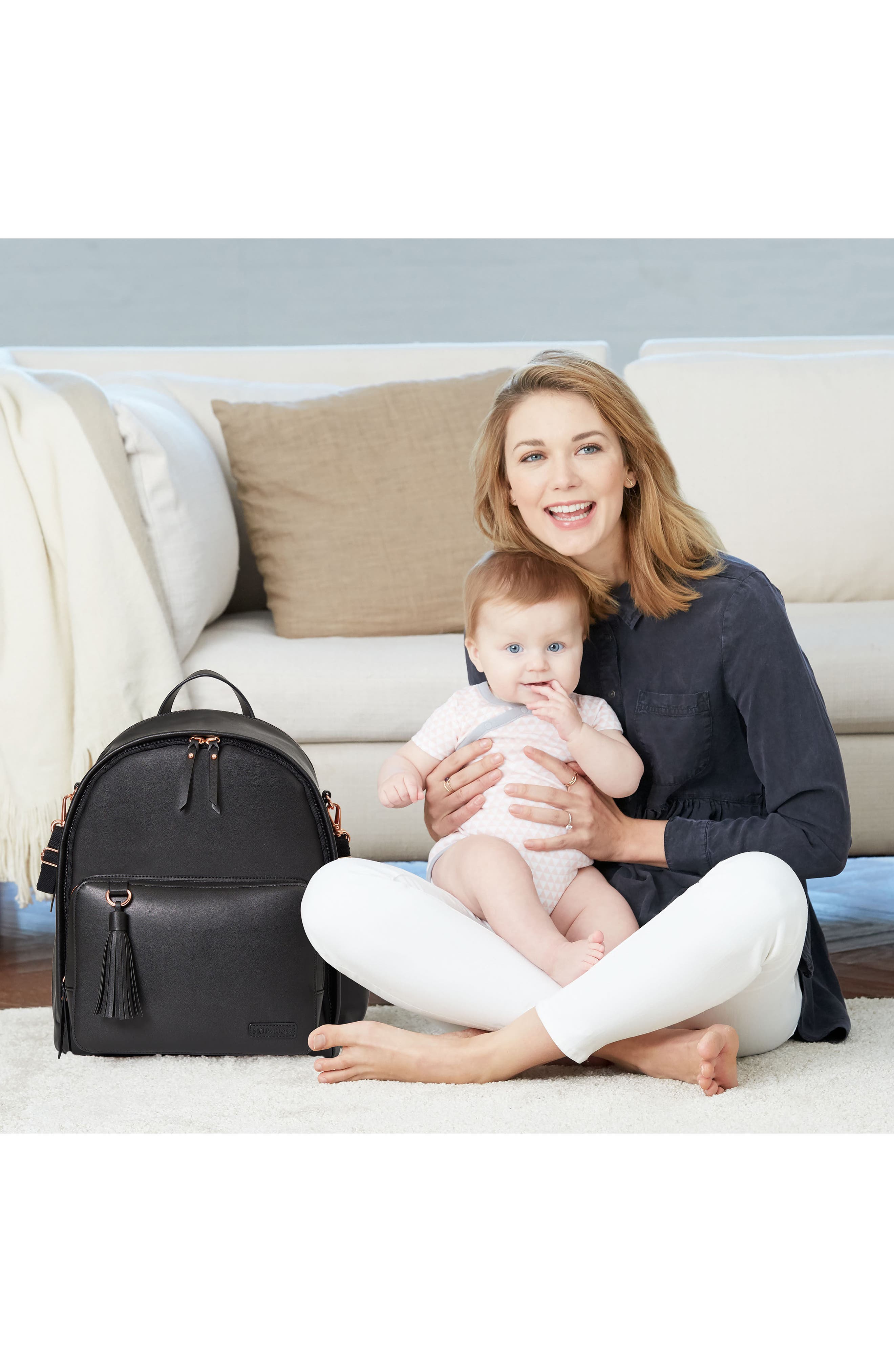 Skip Hop Greenwich Simply Chic Diaper Backpack, Alternate, color, 