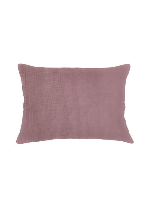 Anaya So Soft Linen Pillow With Down Insert In Mauve
