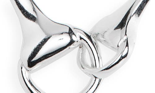 Argento Vivo Sterling Silver Equestrian Interlocking Pendant Necklace In Silver