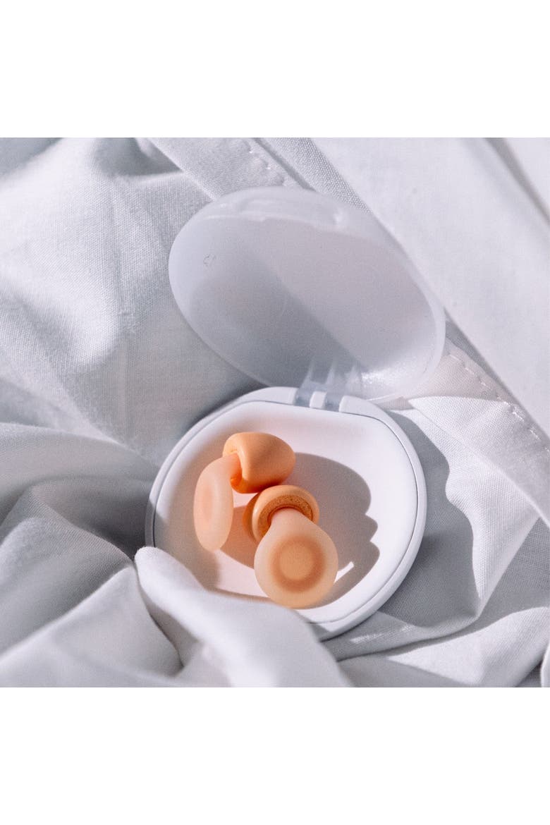 Dream Silicone/Memory Foam Earplugs for Sleep Comfort, Alternate, color, Peach