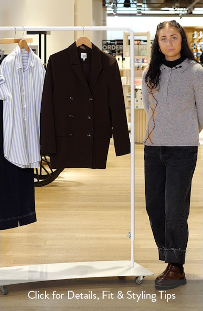 Anthony Double Breasted Longline Blazer, sales video thumbnail