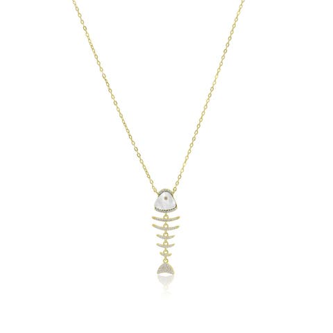 Mother of Pearl Fish Necklace