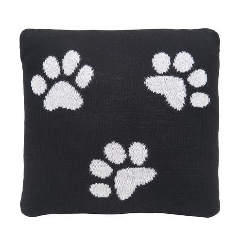 C & F Home C&f Home Paw Mini Accent Pillow In Black