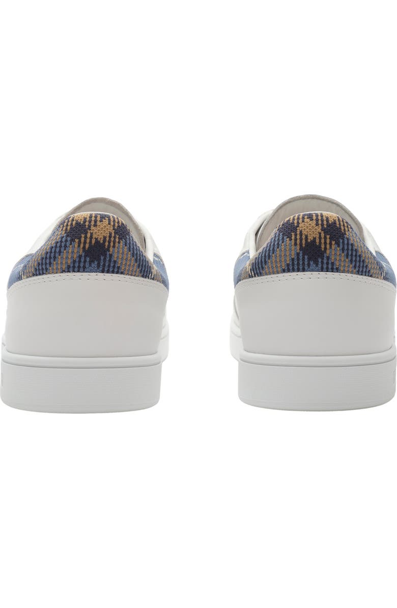 Burberry Leather Set Sneakers, Alternate, color, Porcelain White/Wave Blue
