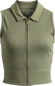 TravisMathew Midline Zip Polo Tank