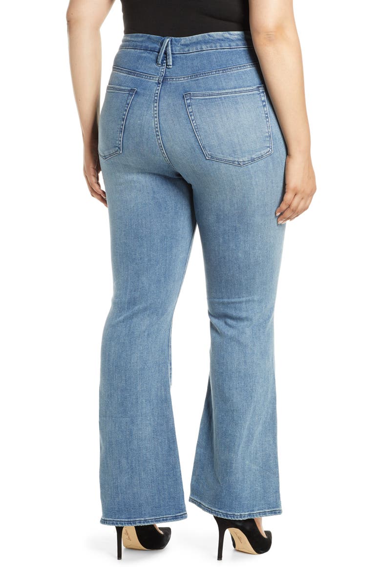 Good Flare Ripped Jeans, Alternate, color, BLUE501