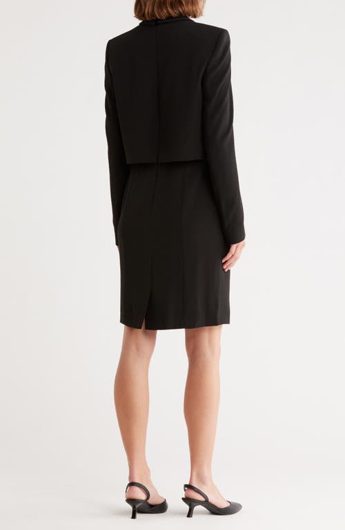 Hugo Boss Boss Dajoana Long Sleeve Blazer Dress In Black